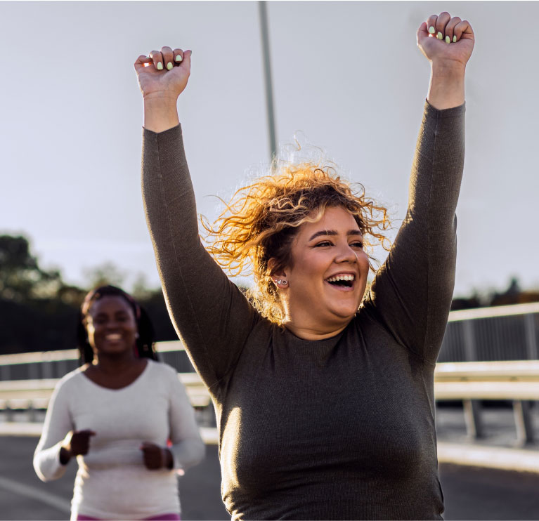 mishawak woman arms up in celebration mishawak woman arms up in celebration