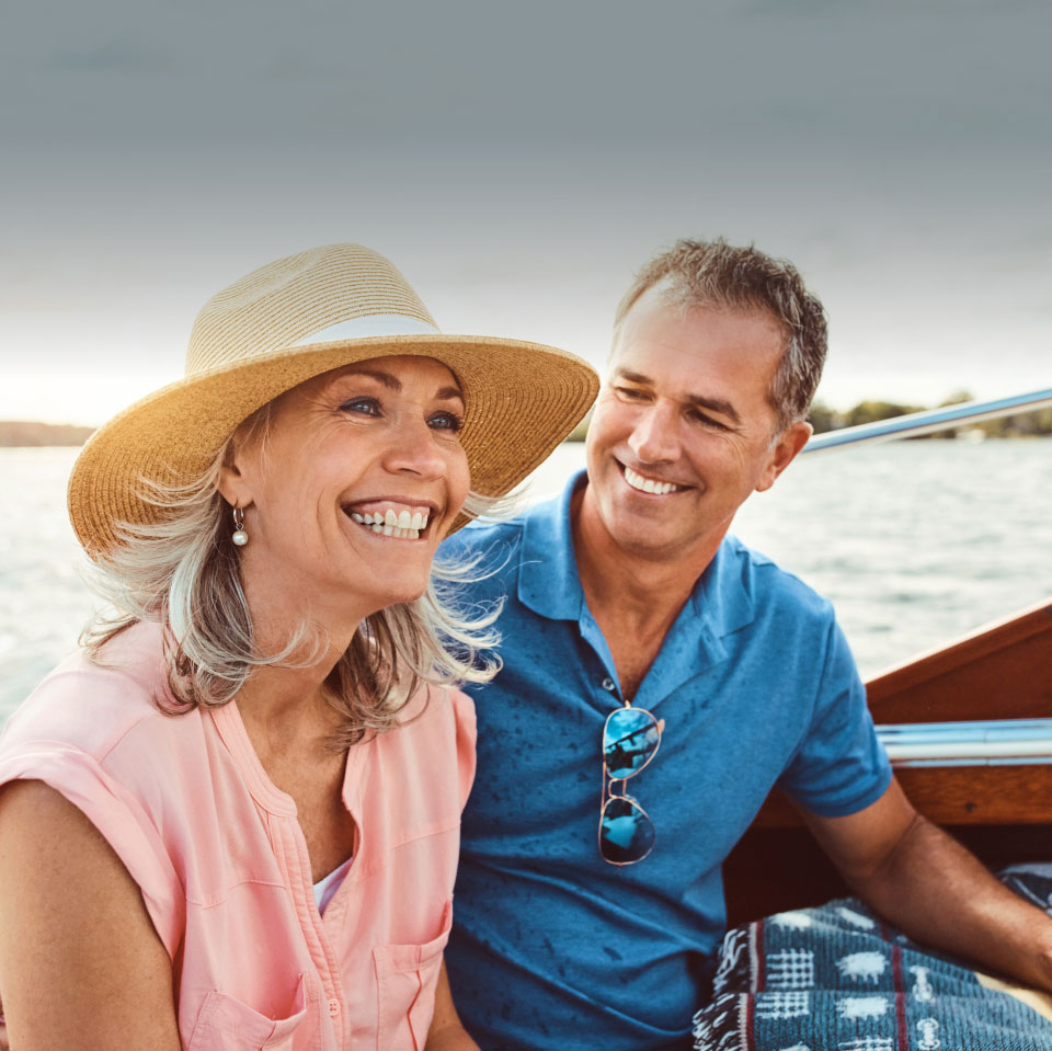 mishawaka couple on a boat