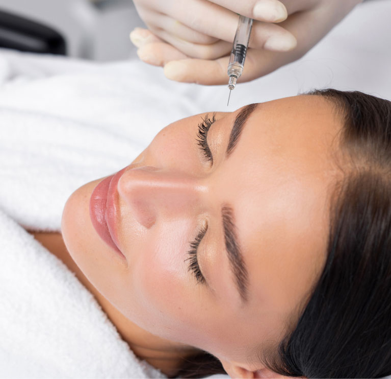 smiling mishwaka woman modeling botox injection smiling mishwaka woman modeling botox injection