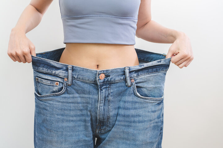 woman loose pants